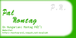 pal montag business card
